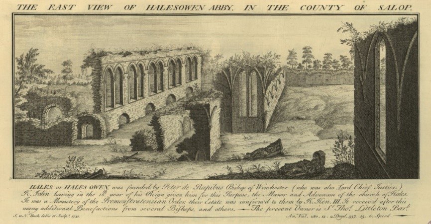Halesowen Abbey East By Samuel And Nathaniel Buck