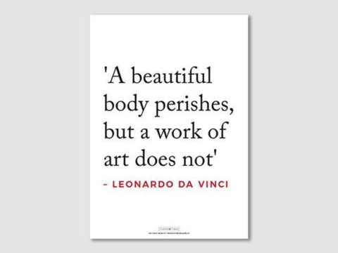 Poster: Leonardo da Vinci Quote