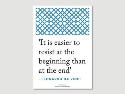 Poster: Leonardo da Vinci Quote