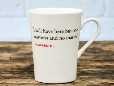 Bone China Mug with Elizabeth I Quote