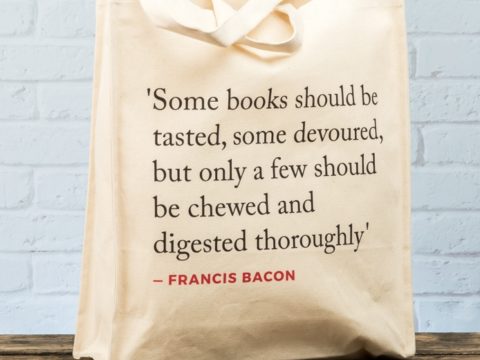 Francis Bacon Quote Tote Bag