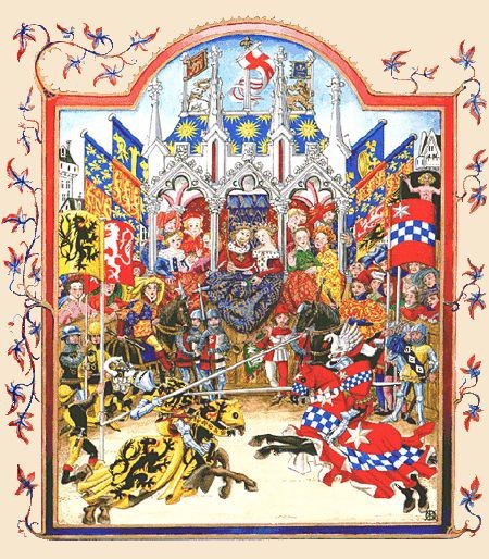 A Joust Showing A ‘House’ For The Spectators