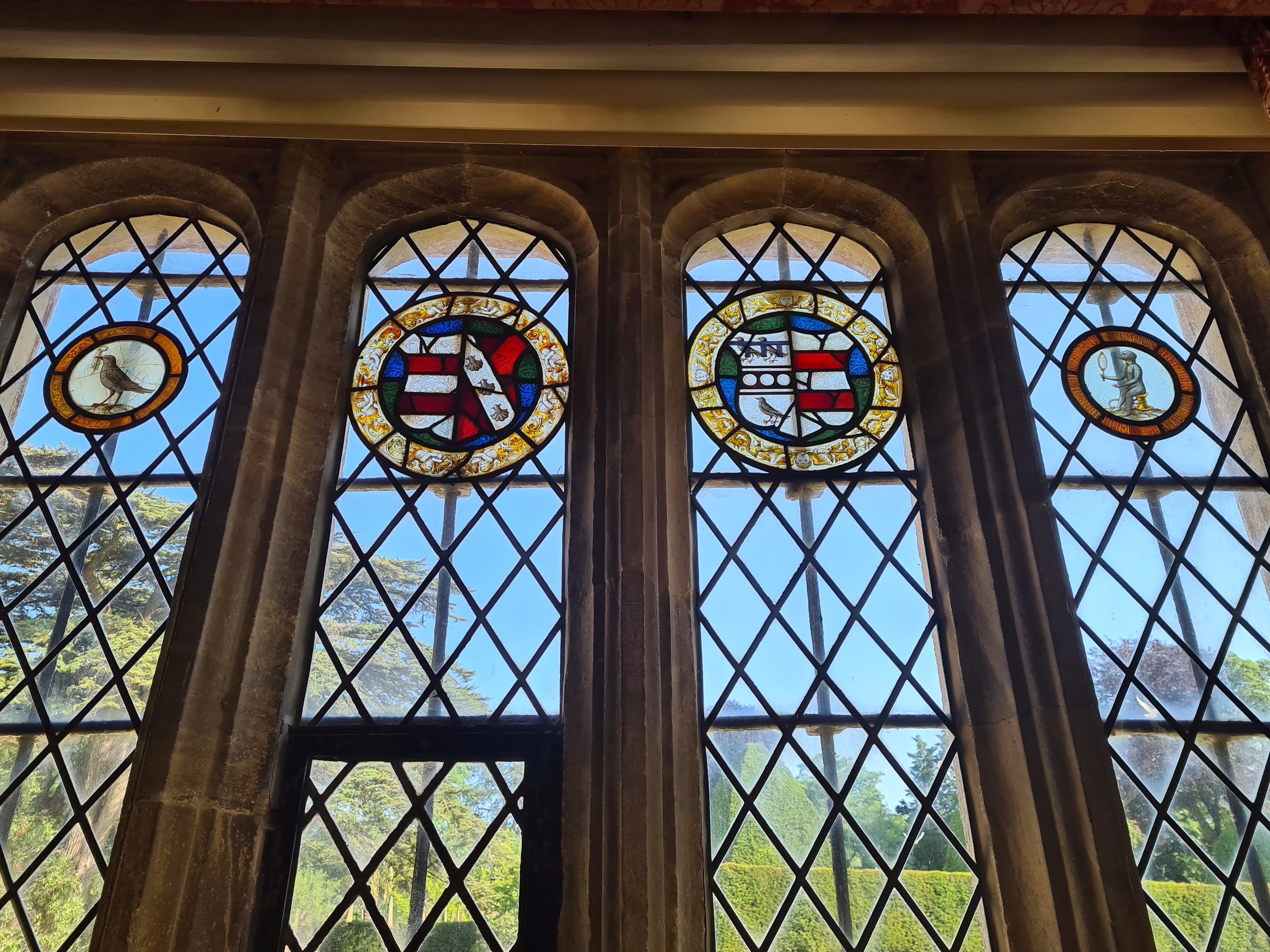 6  Athelhampton Window With Tregonwell Chough And Martyn Ape Reduced
