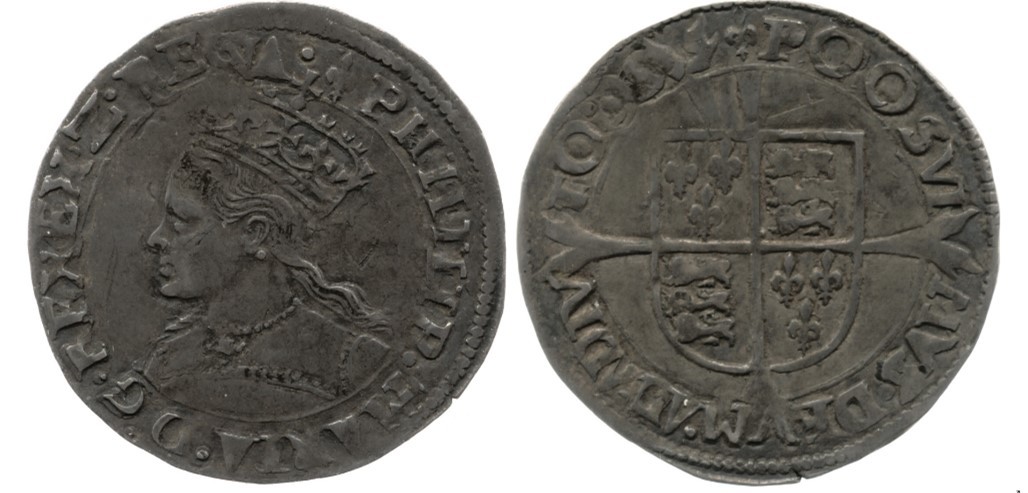 Silver Groat 1554  Philip’S Name Is Visible But No Effigy © British Museum