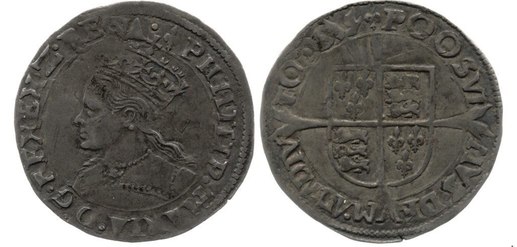 Silver Groat 1554 Philip’S Name Is Visible But No Effigy © British Museum