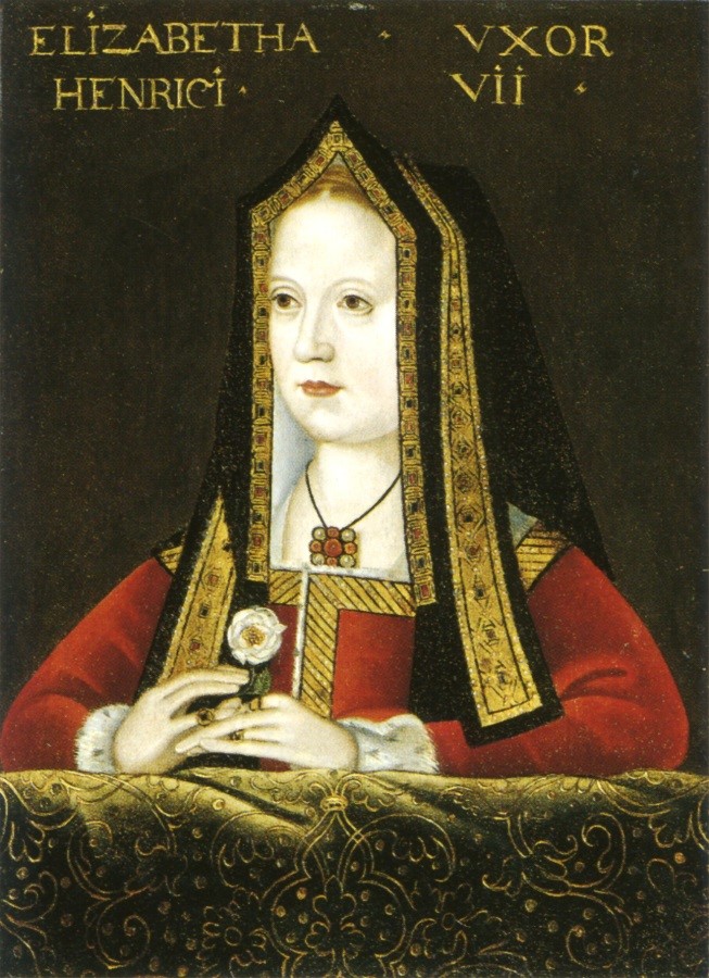 Elizabeth-of-York-in-a-church-hood-–-completely-covering-her-ears