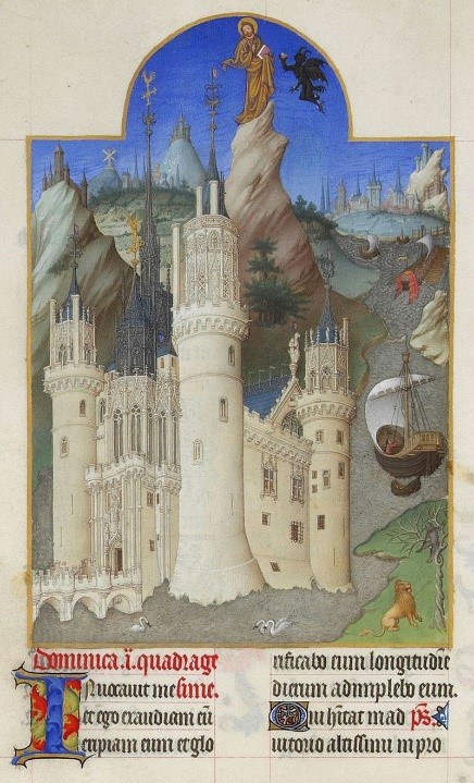 Chateau Of Melun Sur Yevre Illustrated In The Très Riches Heures Du Duc De Berry