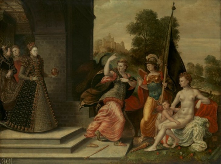 Elizabeth And The Three Goddesses Ewarth Or Hoefnagel © Rct