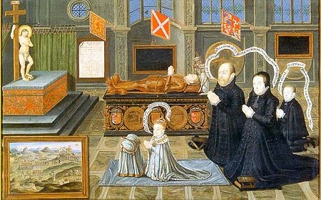 Matthew-Stewart-and-his-wife-Lady-Margaret-Douglas-mourning-their-son-Henry-Lord-Darnley-King-of-Scots-1545-–-1567