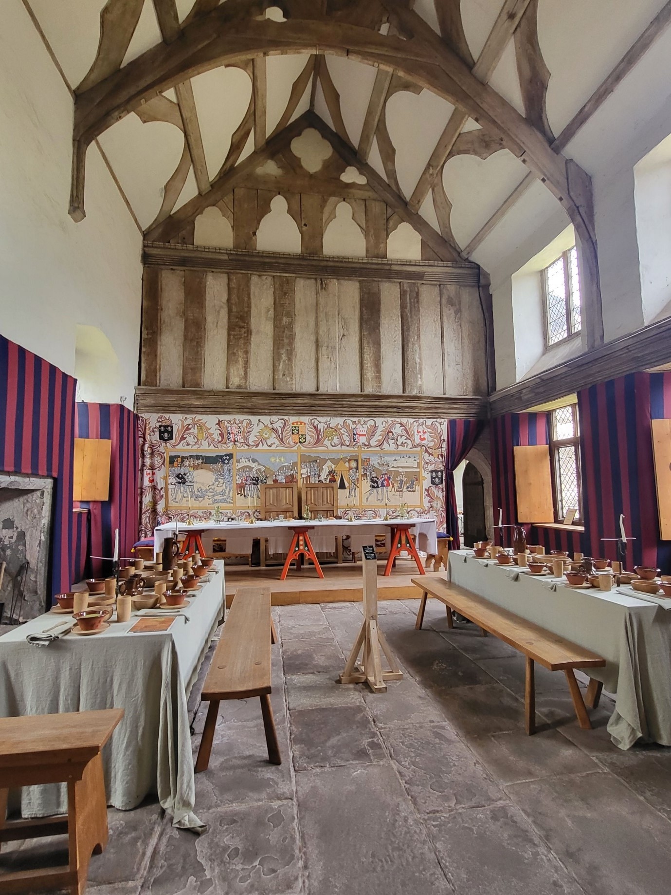 Tretower Castle The Renovated Great Hall Mt