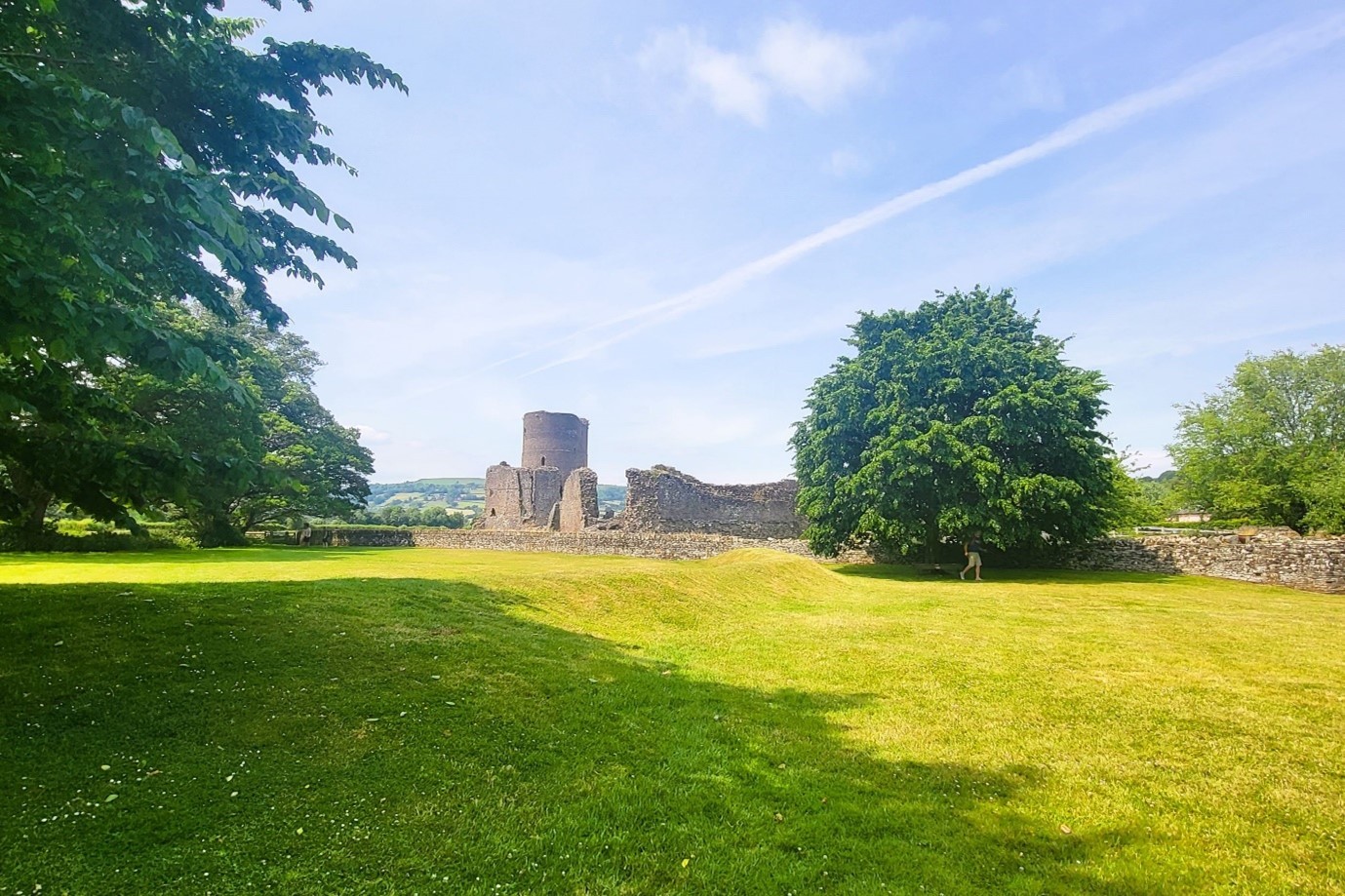 Tretower Castle Viewed From The East Mt